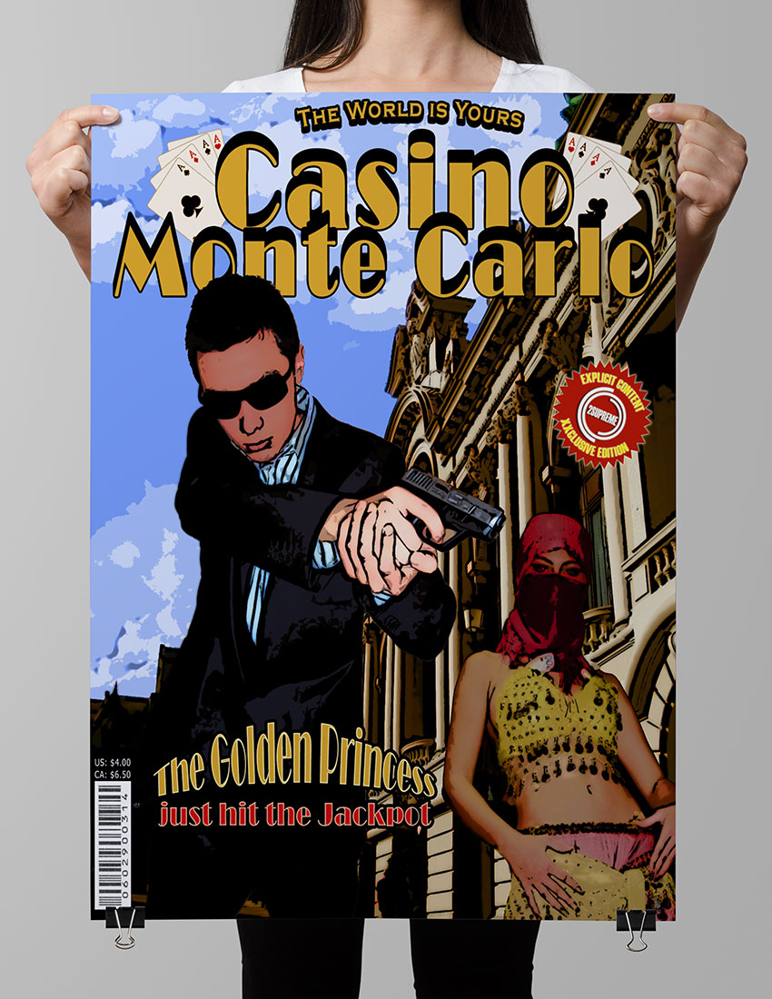 Casino Monte Carlo - Comic Book Cover